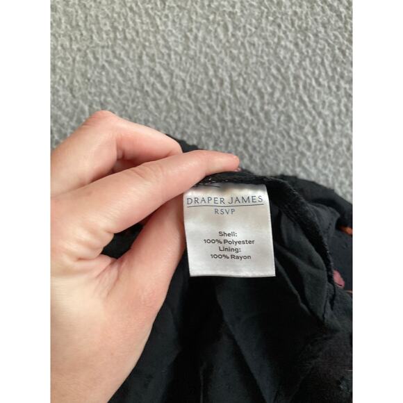 Draper James Mini Dress Small Floral Puff Sleeve Fit Flare Floral Pink Classic - Picture 9 of 15